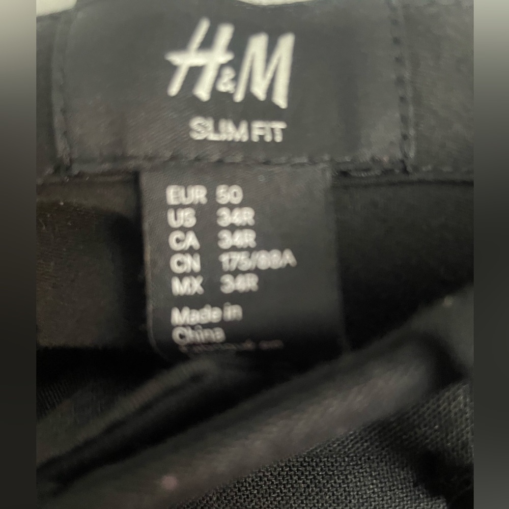 Mens Black H&M Dressy Pants - Picture 2 of 3